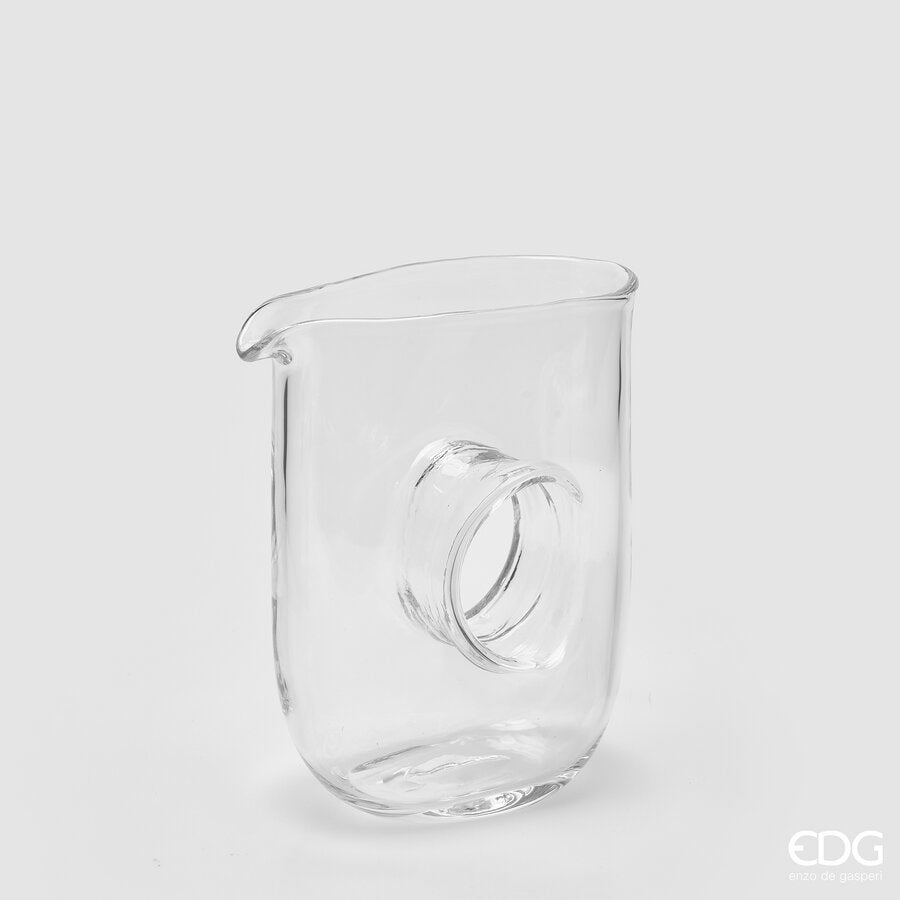 edg enzo de gasperi edg enzo de gasperi decanter con foro h 20 cm l 17 cm l 75 cm natural trasparente ean 8059824583642