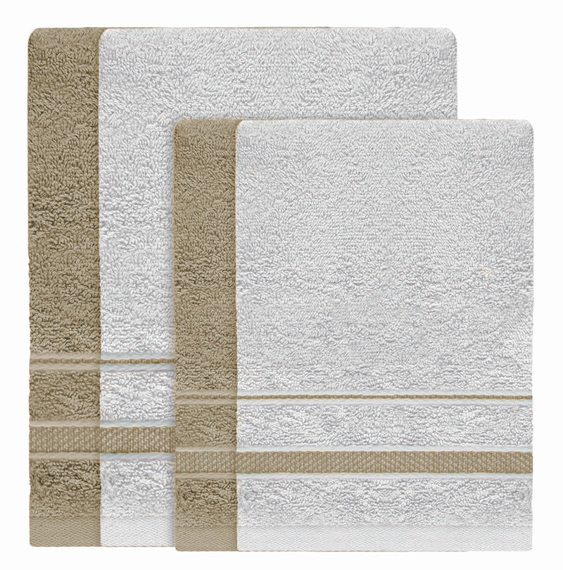 Androni Giocattoli Set de Serviettes de Bain en Éponge – Serviette Visage et Serviette Invité Douces et Absorbantes, Coloris Assortis, 1 Set