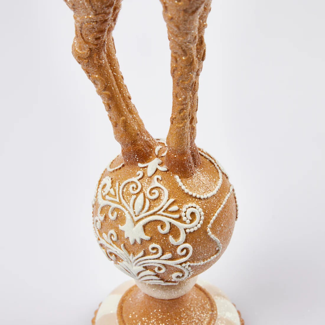 Décoration de Noël EDG Enzo De Gasperi Renne Massepain H 46 cm Noisette