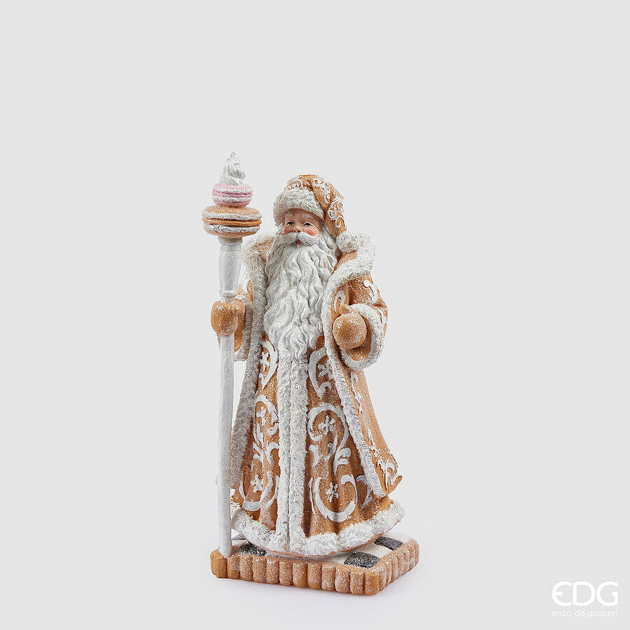 Décoration Père Noël EDG Enzo De Gasperi H 33 cm L 14 cm L 14 cm Noisette