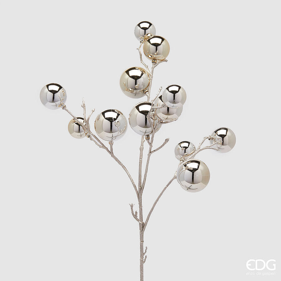 Décoration de Noël EDG Enzo De Gasperi PalleMix Branche X 12 H 53 Cm Or Clair