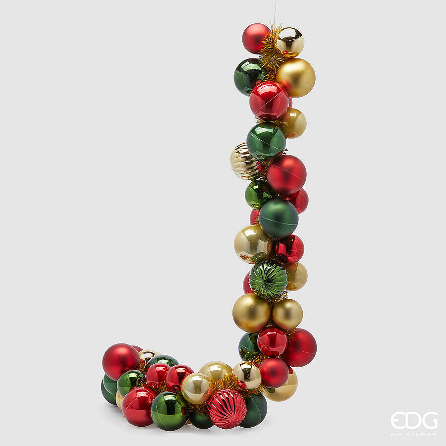 EDG Enzo De Gasperi Festoon Christmas BallsMix X 50 L 170 Cm D 8 Cm D 10 Cm Multicolor