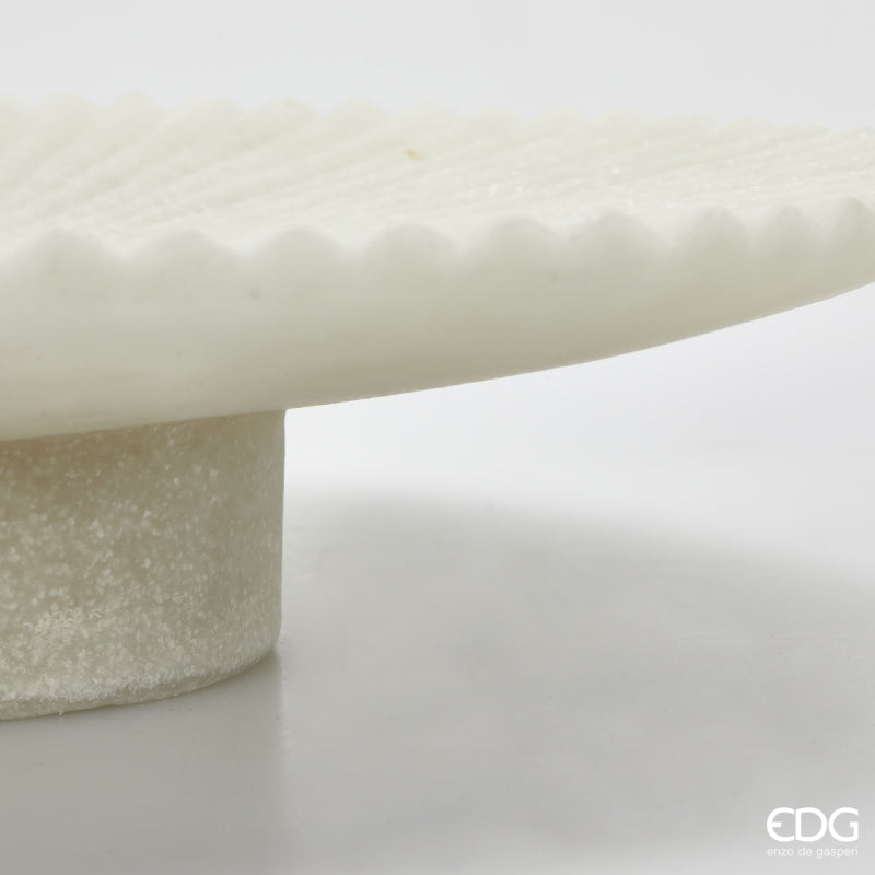 edg enzo de gasperi edg enzo de gasperi alzata decorativa serenity h 8 cm d 35 cm ivory ean 8059824482754