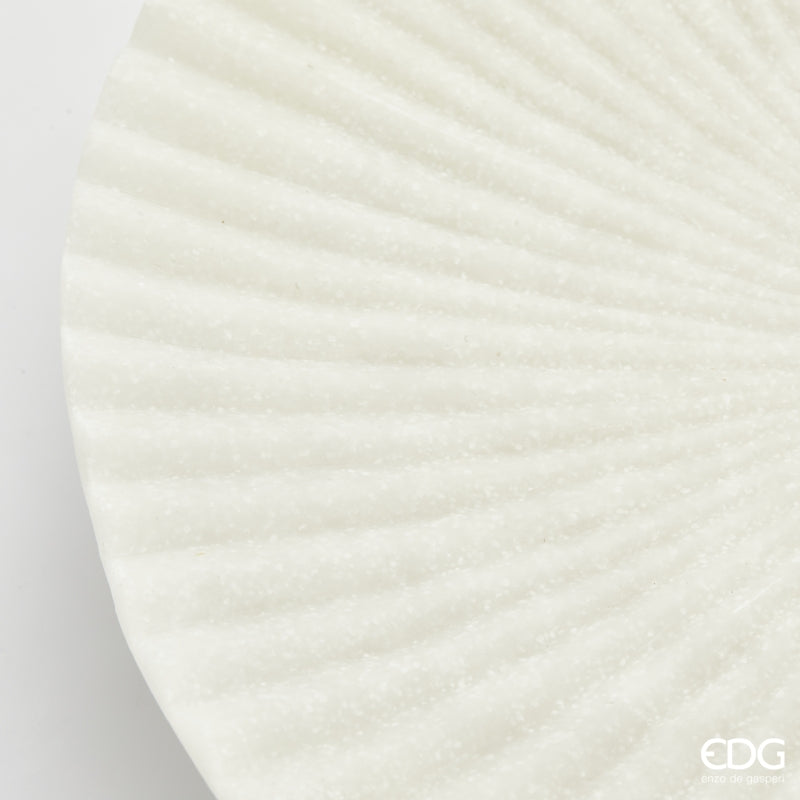 edg enzo de gasperi edg enzo de gasperi alzata decorativa serenity h 8 cm d 35 cm ivory ean 8059824482754