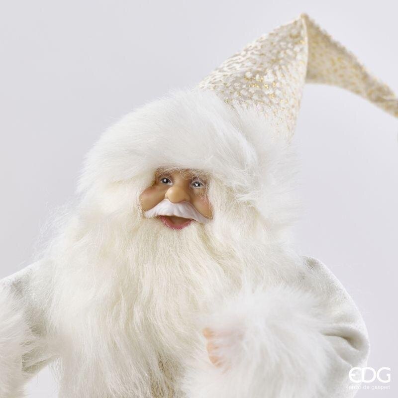 EDG Enzo De Gasperi Décoration Père Noël White Gold H31 cm – Décoration de Noël