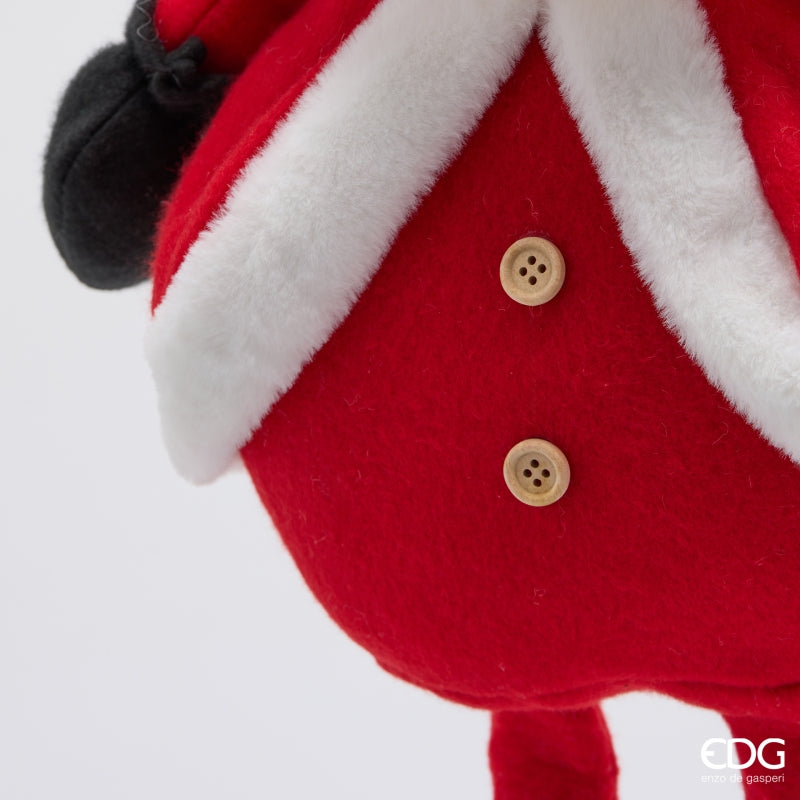 EDG Enzo De Gasperi Décoration Père Noël Téléscopique White Red H70 cm – Décoration de Noël
