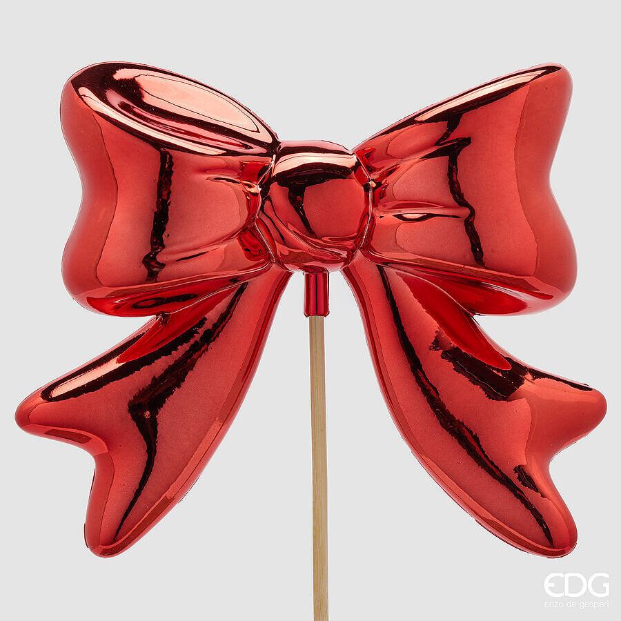 EDG Enzo De Gasperi Nœud Décoration Rouge 63x23x6 cm – Décoration de Noël