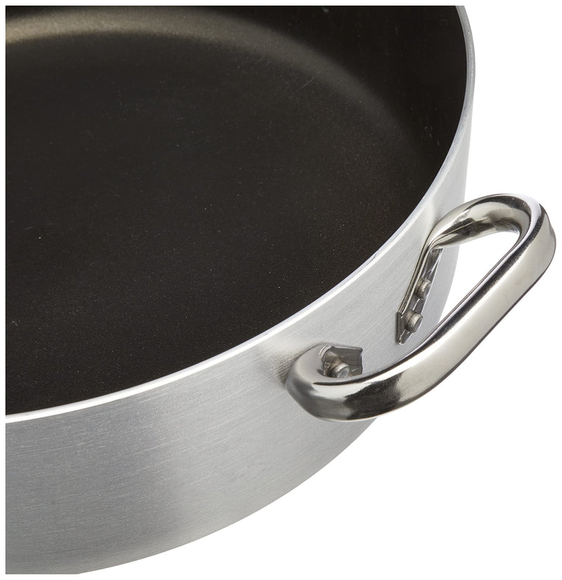 AGNELLI Casserole Basse Antiadhésive avec 2 Poignées Inox D 36 cm
