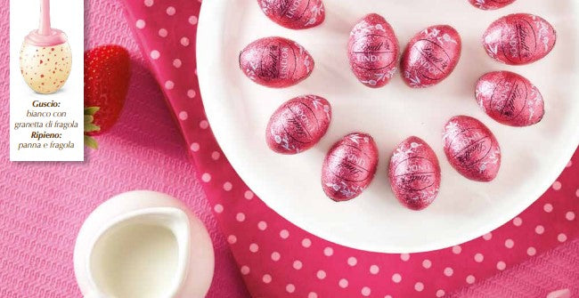 Lindt Lindor Cream and Strawberry Eggs 500 Gr