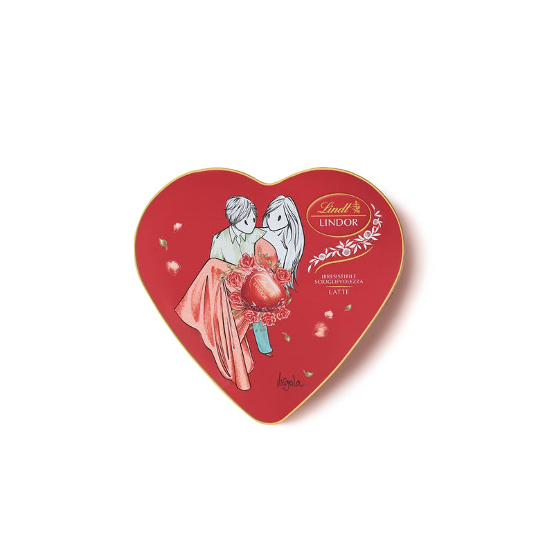 Boîte de 110 g de cœurs au lait Lindt Lindor