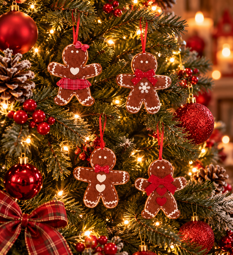 Ad Trend Decorazione Natalizia in Tessuto Assortita 12x13 cm 1 Pz – Addobbo Decorativo per Albero di Natale e Casa