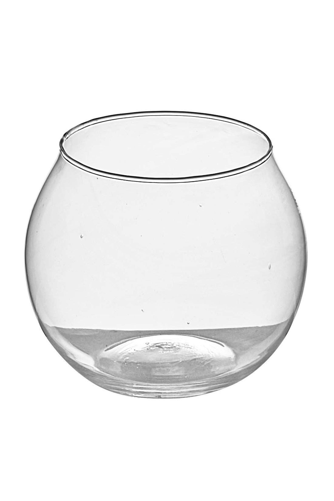 Vase sphérique en verre ARPIMEX H 10 cm P 12,5 cm