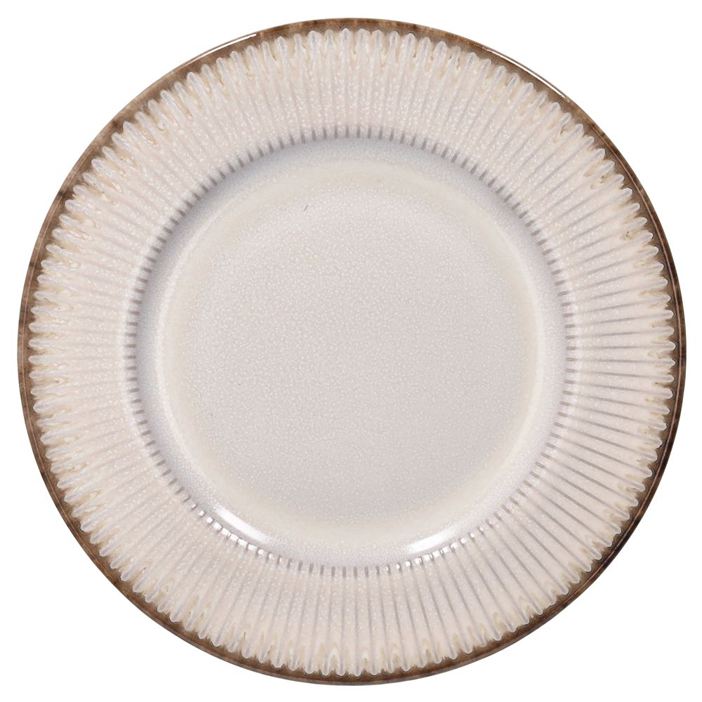 Tognana Althea Pearl Piatto Dessert in Stoneware Ø20xH2 cm – Piattino Elegante in Gres per Dolci e Frutta