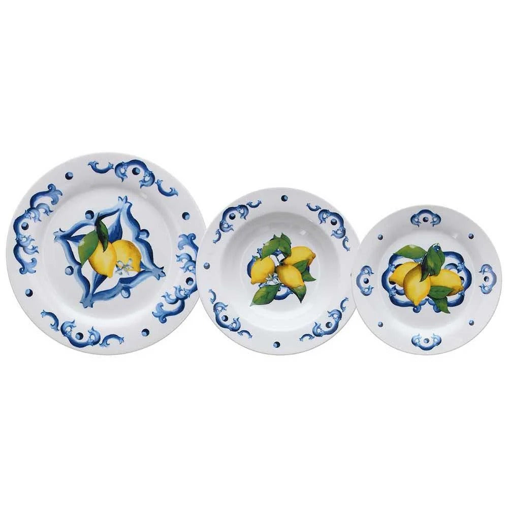 tognana tognana servizio tavola atollo citrus 18 pz porcellana blu ean 8056444316452