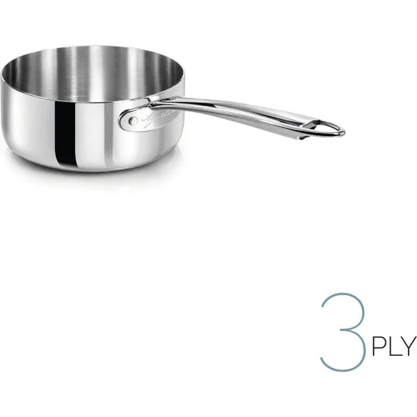 AGNELLI Casserole basse Aluinox 3Ply avec 1 poignée Inox 20x6 cm