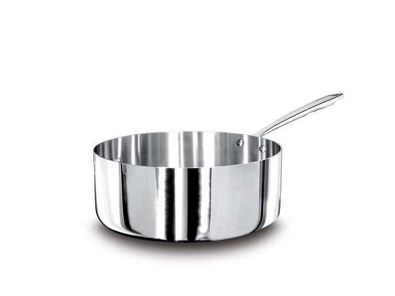 AGNELLI Casserole basse Aluinox 3Ply avec 1 poignée Inox 20x6 cm