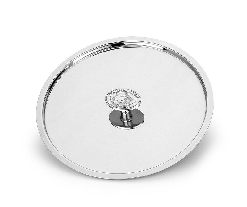 AGNELLI Couvercle Aluinox 3Ply D 16 Cm Acier Inoxydable avec Bouton