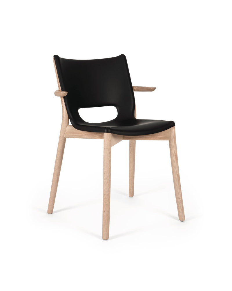 Alessi Poêle sedia monoscocca con braccioli PS20 B nera, design Philippe Starck – foto 3