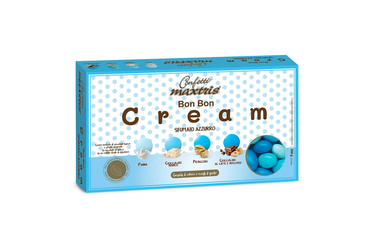 Maxtris Confetti Bon Bon Crème Bleu Nuancé 900 Gr