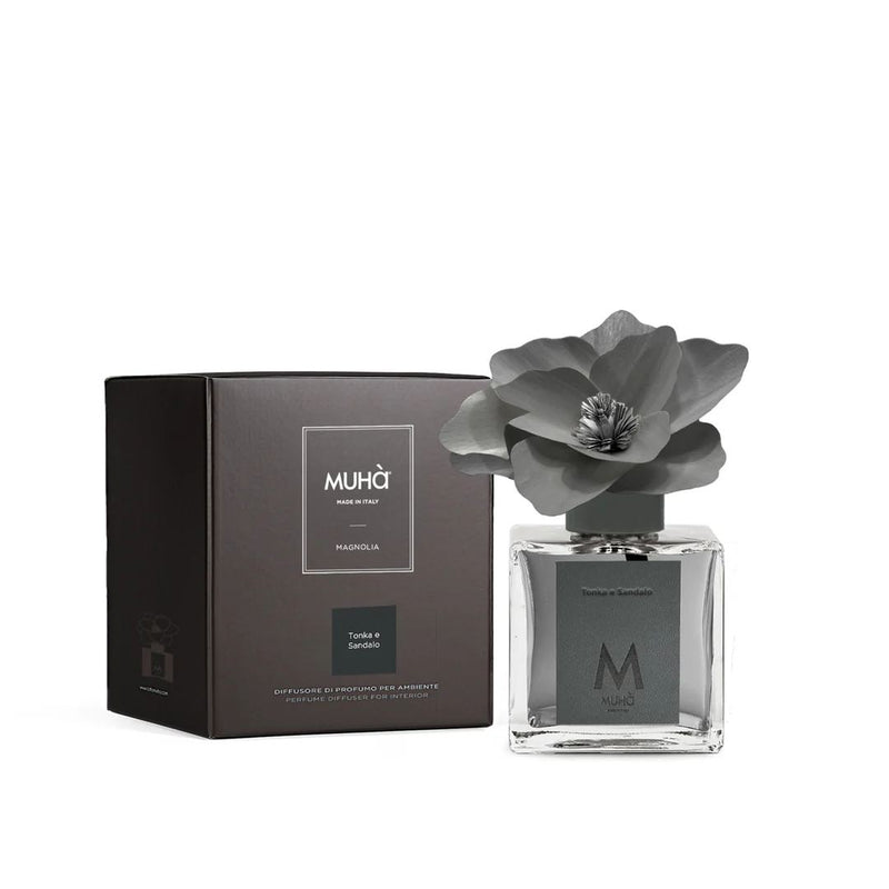 Muhà Diffuseur de parfum Magnolia Tonka et Bois de Santal 100 ml