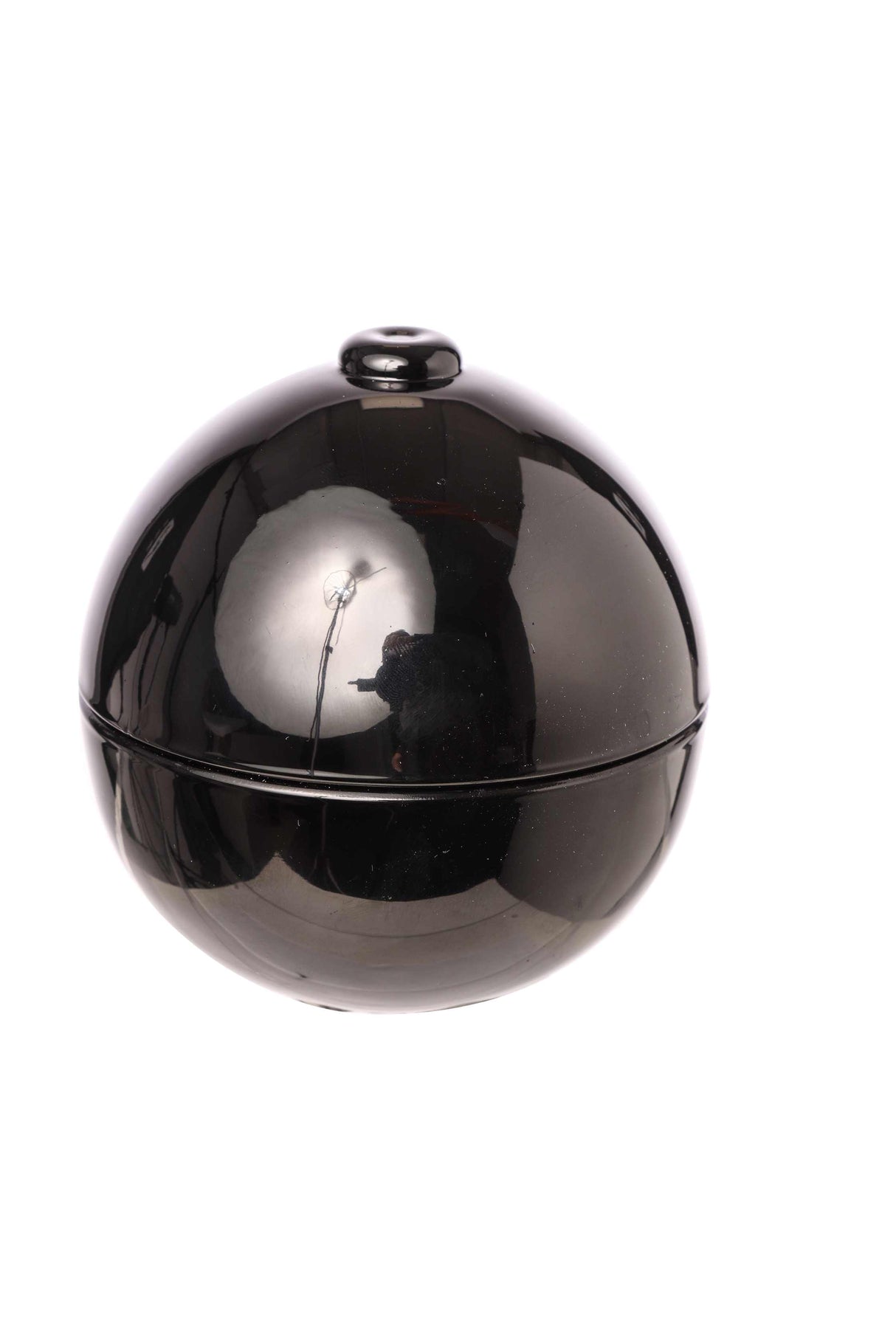 ARPIMEX Boules de Noël en verre noir, diamètre 7 cm, hauteur 7 cm.