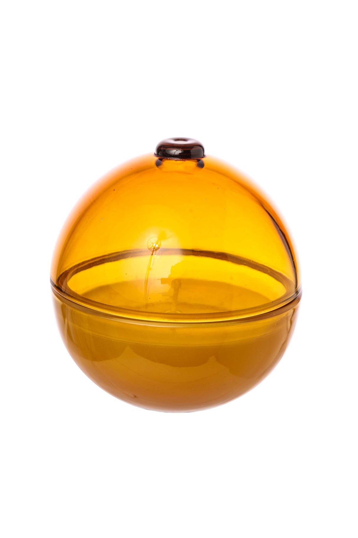 ARPIMEX Boules de Noël en verre brun, diamètre 7 cm, hauteur 7 cm.