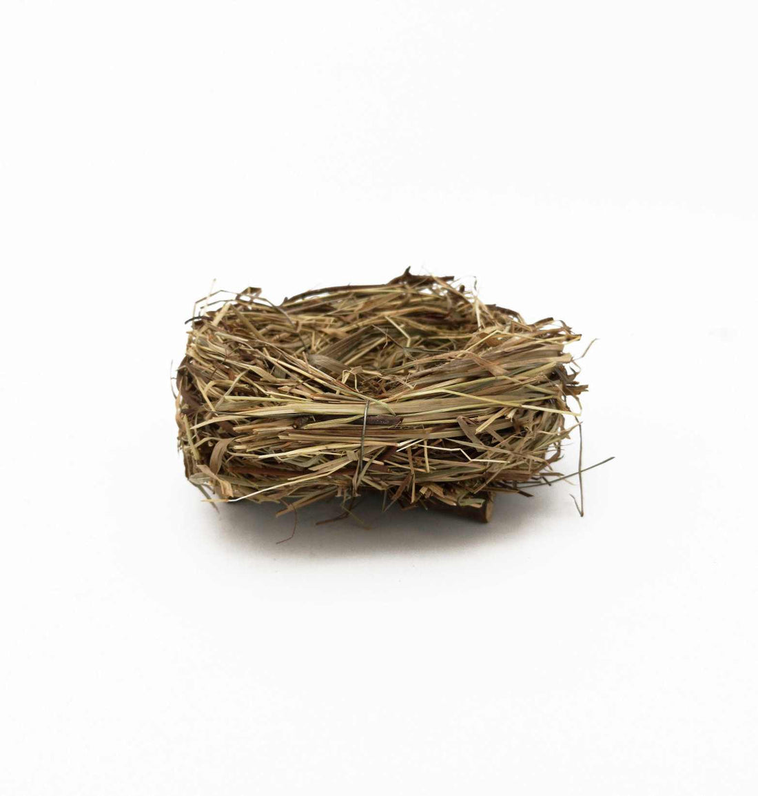 Nichoir en osier et rotin D 15 cm H 6 cm