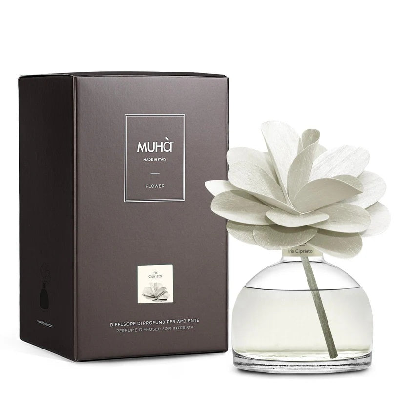Muhà Flower Diffuseur de Parfum Camélia 200ml Iris Poudré