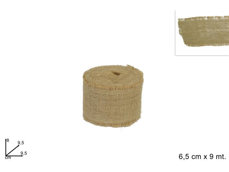 DUE ESSE DISTRIBUZIONI Rouleau de Jute H 6,5 Cm L 9 Mt Havane