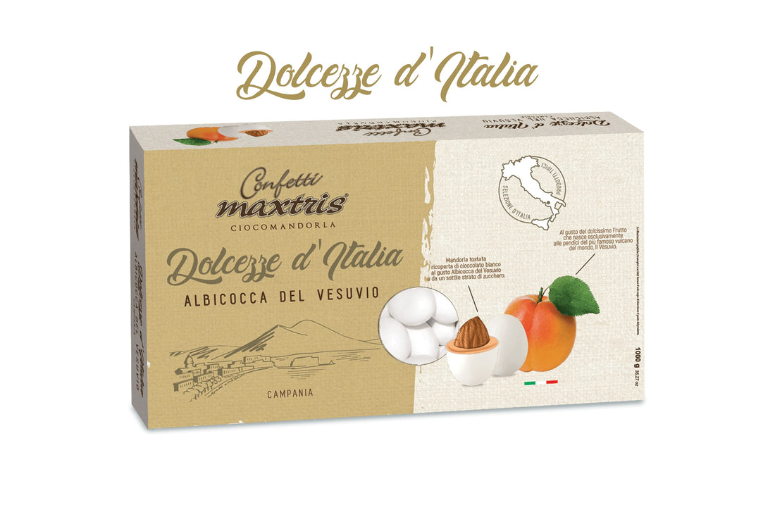 Maxtris Dragées Bonbons d'Italie Abricot du Vésuve 1 Kg