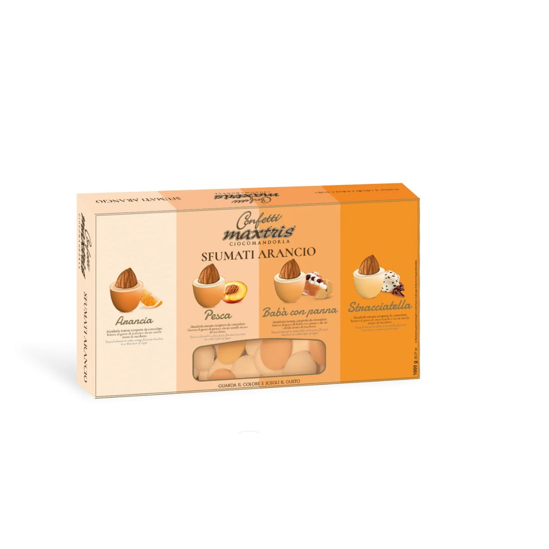 Maxtris Dragées Ciocomandorla Orange Nuancé 1 Kg