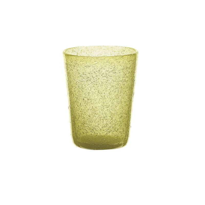Zani Serafino Memento Tumbler Verre à eau Kiwi en pâte de verre