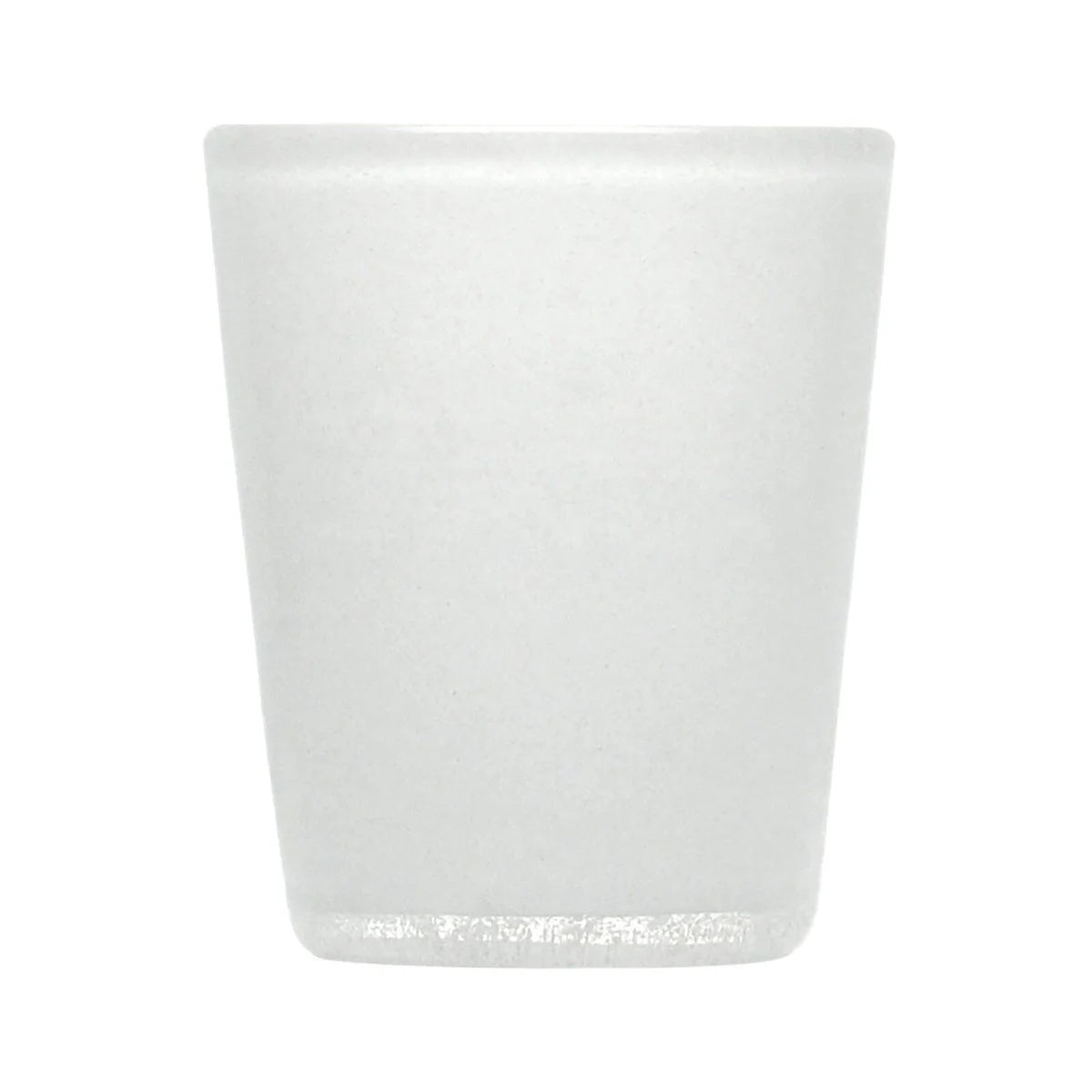 Zani Serafino Gobelet Tumbler Blanc Uni en Pâte de Verre