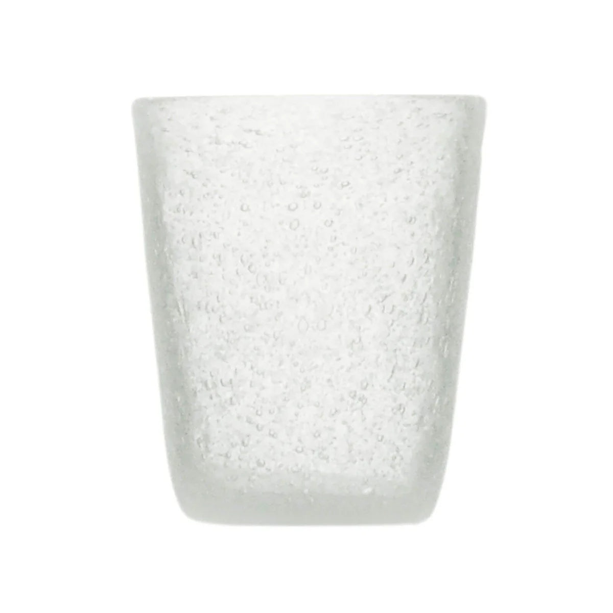 Zani Serafino Verre à eau Blanc Transparent en Pâte de Verre