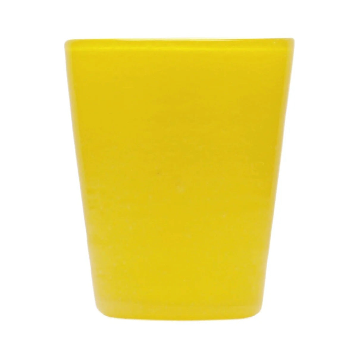 Zani Serafino Memento Tumbler Verre à eau Jaune Uni 30cl en pâte de verre