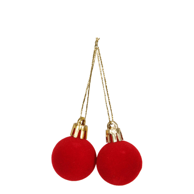 Piovaccari Set de 8 Clochettes de Noël Rouges Ø3 cm – Clochettes Décoratives pour Sapin de Noël, Guirlandes, Décorations et Loisirs Créatifs