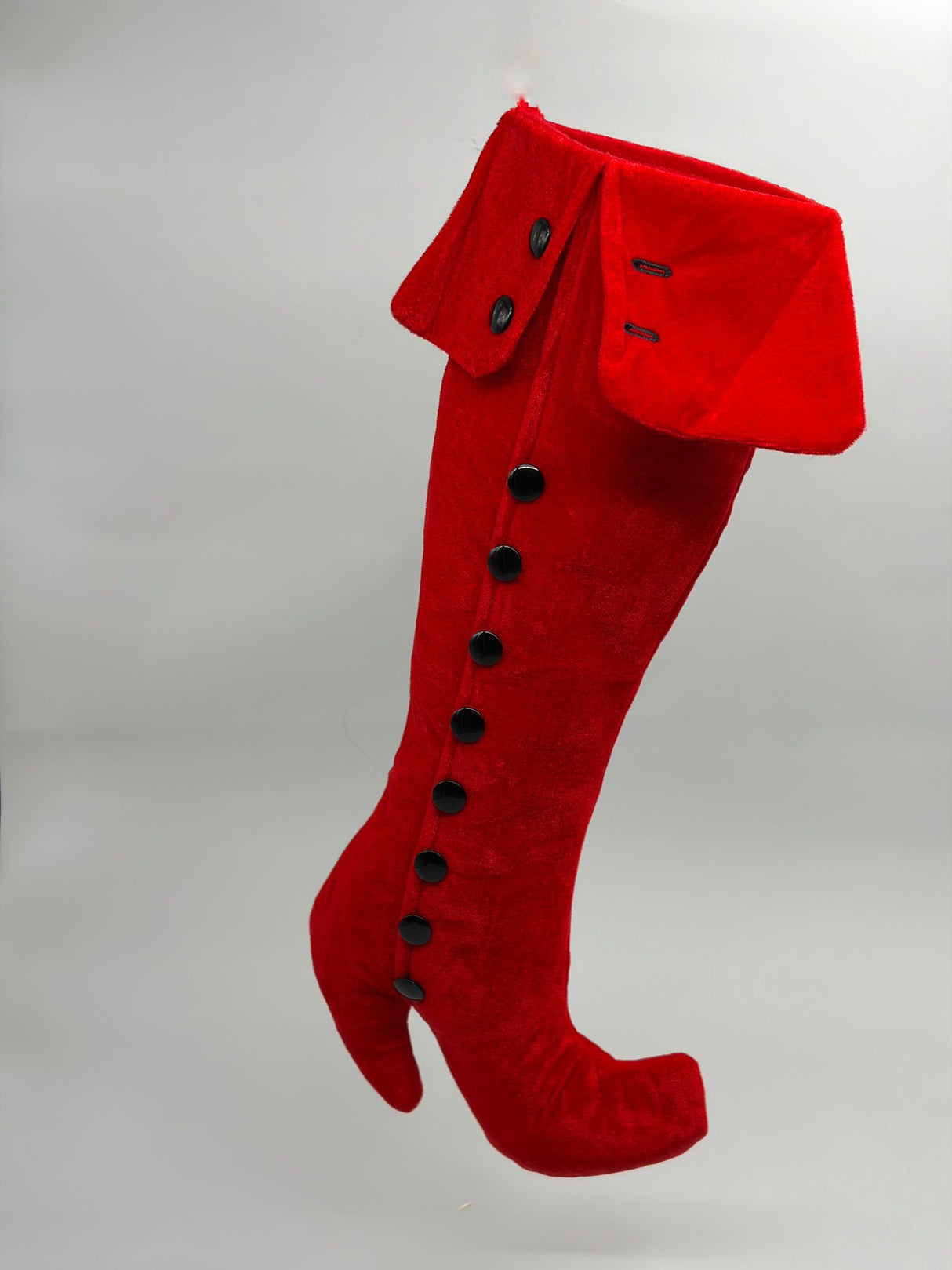 Chaussette de Noël ARPIMEX en velours rouge 61 cm