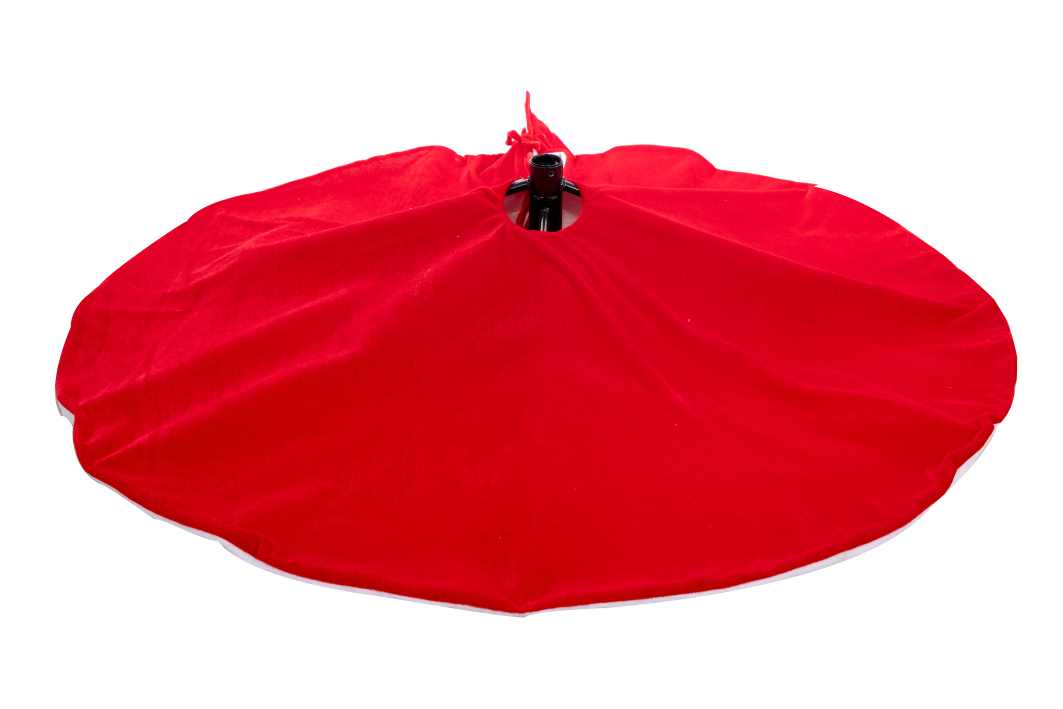 Housse de protection pour sapin de Noël en velours ARPIMEX D 120 cm Rouge