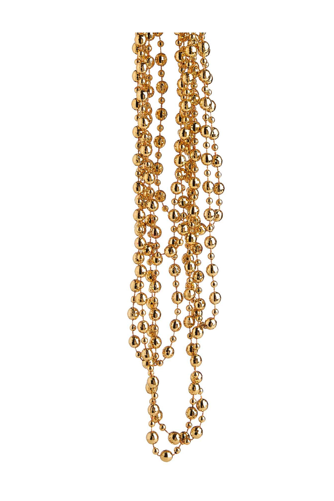 Collier de Noël ARPIMEX, perles en plastique, diamètre 8 mm, 2,7 mm, or