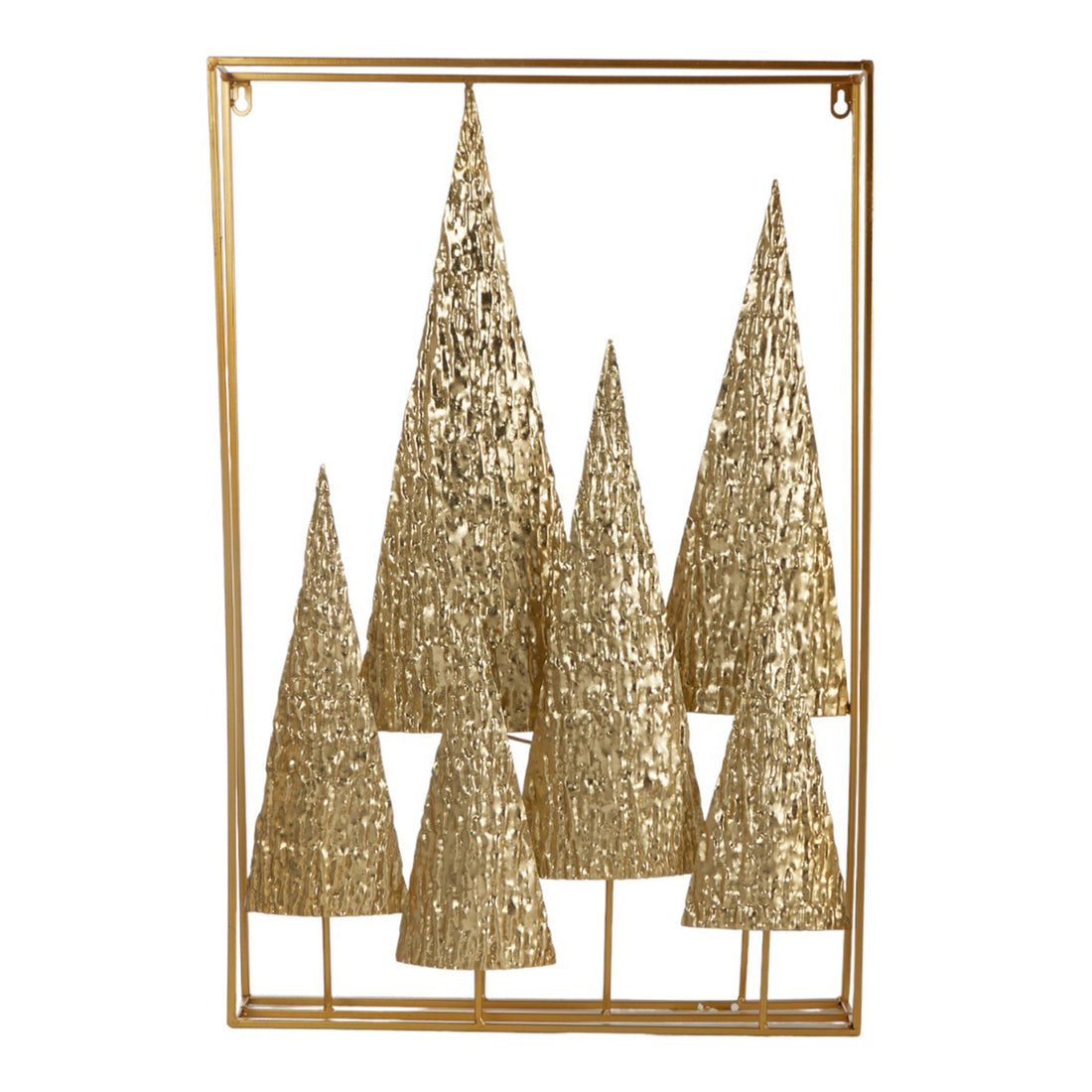 Décorations de sapin de Noël ARPIMEX 50 x 10 x 75 cm en métal doré