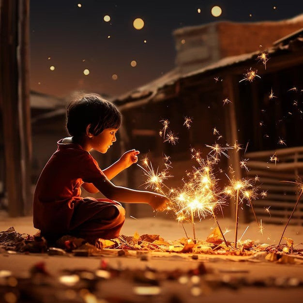 Bougie feu d'artifice magique The Spinning Wheel de Noël 17 cm, 10 pièces