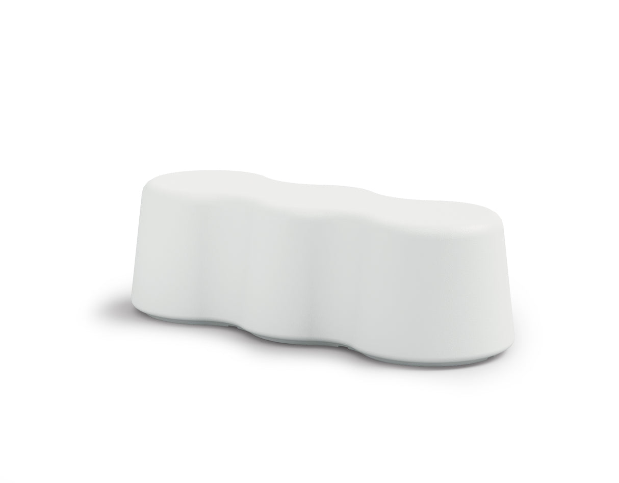 Veca Spa Peanuts Bench 3 Seats 144 x 55 x 45 Cm Pearl Color