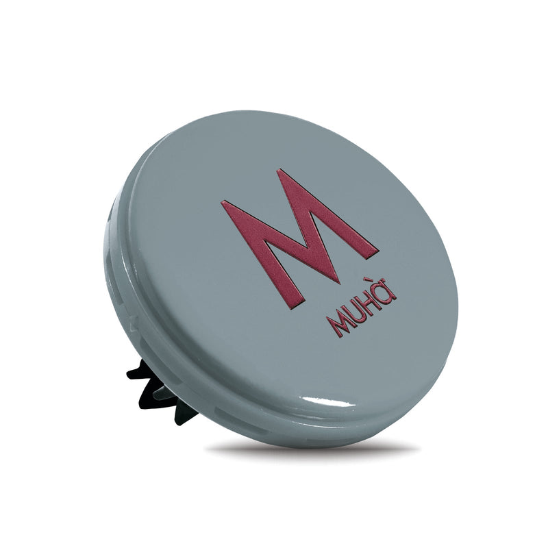 Muhà Car Diffuseur rechargeable pour voiture Cuir et Fruits – Désodorisant pour voiture longue durée