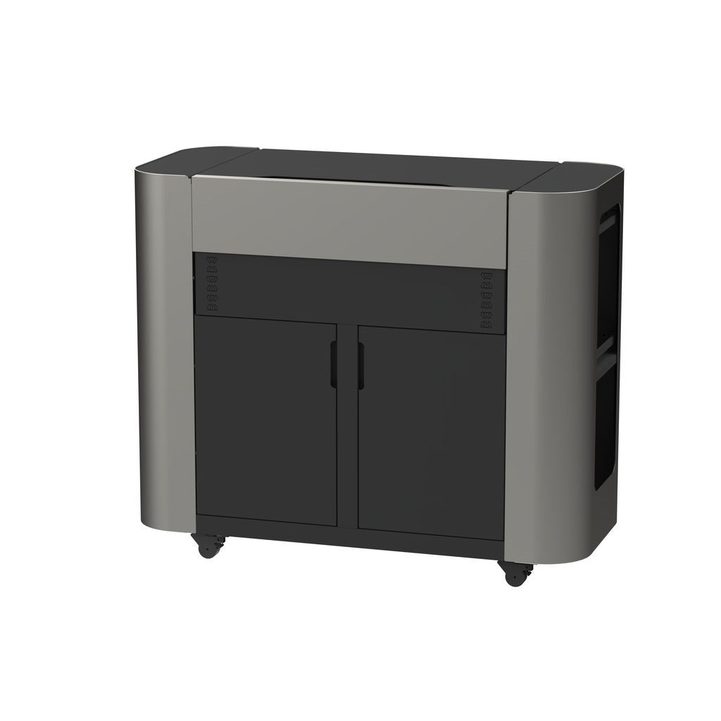 le marquier le marquier plancha exclusive 375 gas con mobiletto 2 ante nero grigio ean 3339380172555