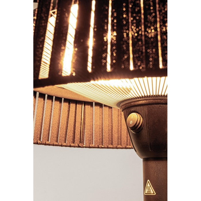 Andrea Bizzotto Lampe Chauffante Électrique Holen Noire