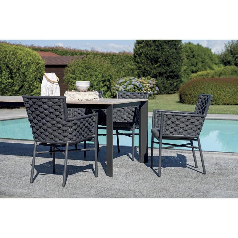 Moia Greenwood Arenzano Extensible Anthracite Effet Bois 211/276 cm