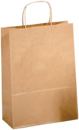 Saul Sadoch Conf. 25 enveloppes en papier kraft avec poignée torsadée 22 x 10 x 27 cm