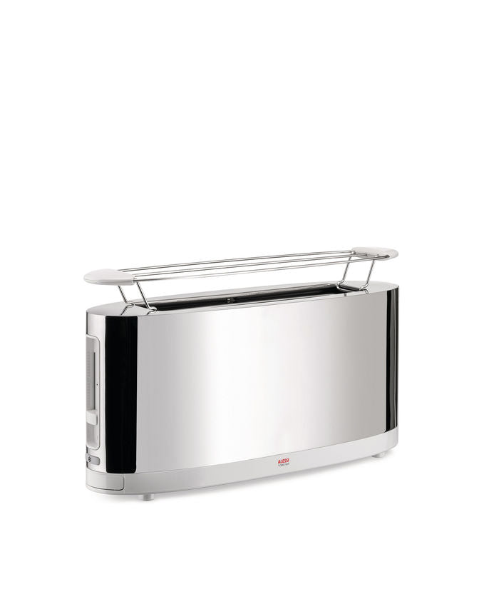 Alessi Grille-pain avec grille chauffe-viennoiseries Blanc