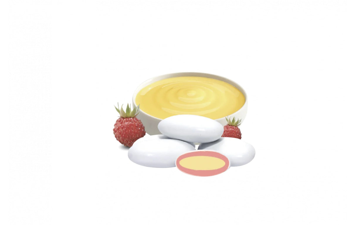 Maxtris Confetti Crème Chantilly Deux Laits et Fraises 1 Kg