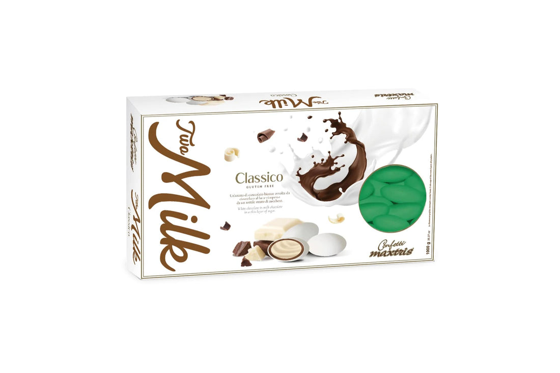 Maxtris Dragées Two Milk Classique Vert 1 Kg
